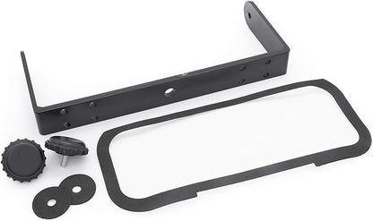 Belva BMRC7B Black Fully Enclosed Marine Radio CoverRadio Splash Guard for Deck or Overhead Installs, Water-Resistant Flip-up Style