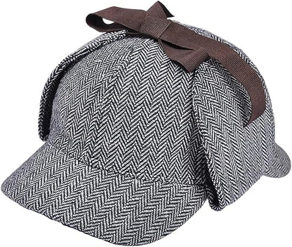 Vintage Plaids Baseball Hat with Double Brims Adjustable Breathable Cotton Hat for Stylish and Practical Wear