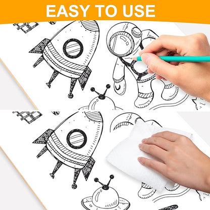 Dry Erase Wood Clipboard 2 Pack, Hardboard Clip Board 8.5x11 for Classroom, Students, Kid, Size 9" x 12.5", Double-Sided White Board, with Low Profile Clip, Office  School Supply