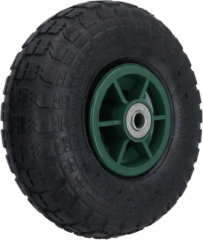 10 Inch Pneumatic Wheel For Sack Truck Carts Wheelbarrows 16mm Bore 2pc