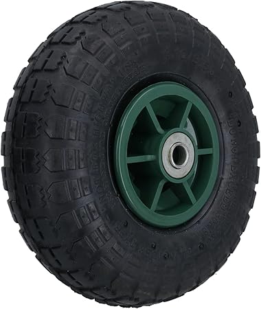10 Inch Pneumatic Wheel For Sack Truck Carts Wheelbarrows 16mm Bore 1pc