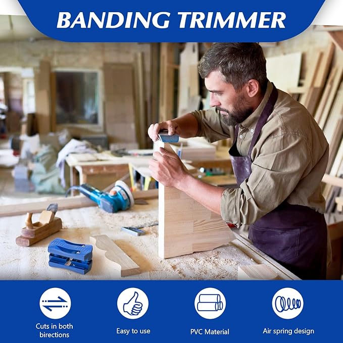 Edge banding trimmer, Laminated edge trimmer, PVC plywood melamine wood manual edge trimming banding woodworking tool