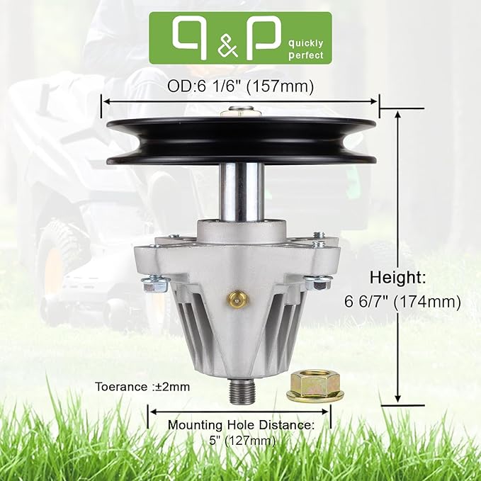 qp 918-04889 Spindle Assembly Bracket Replaces 918-04889A 918-04822A 618-04822A 618-04950. Fits LTX1040 Tractor (2010  After) 13AX90AS010 13RX90AS056 13AX90AS009 13WX90AS010 13WX90AS009