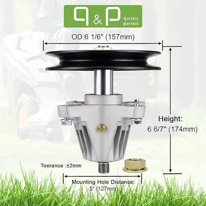 qp 918-04889 Spindle Assembly Bracket Replaces 918-04889A 918-04822A 618-04822A 618-04950. Fits LTX1040 Tractor (2010  After) 13AX90AS010 13RX90AS056 13AX90AS009 13WX90AS010 13WX90AS009
