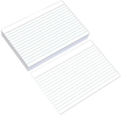 Home Advantage Ruled White Index Cards, File Note Cards (4-x-6-inch)