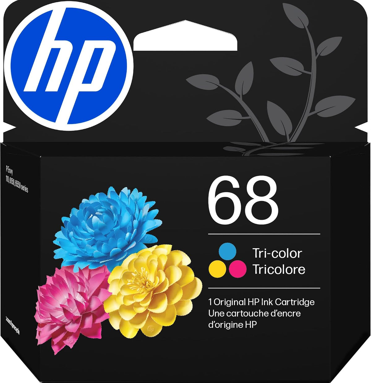 HP 68/308 Tri-Color Ink Cartridge | Works Envy 6100e, 6500e Series | Eligible for Instant Ink | 7FP20TN | (Not in Original Packaging)