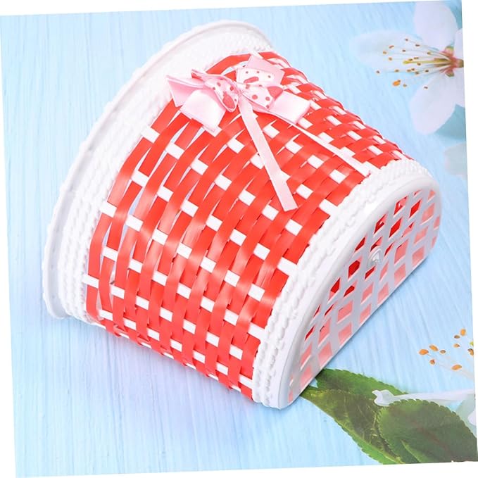 Plastic Baskets Scooters for Kids Wicker Storage Baskets Kids Decorations Girls Basket Scooter Basket Stroller Bike Bicycle Basket Black Shopping Girl Trumpet Wicker Bike Basket