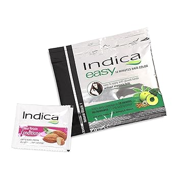 Indica Easy Shampoo Based Hair Colour Black  Pack of 3