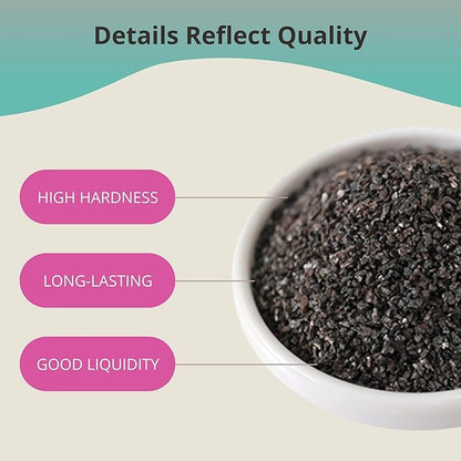 #80 Grit Aluminum Oxide Blast Media(19 LBS/8.6kg) - Premium Long-Lasting Sand Blasting Media, High Abrasive Force Sand Blaster Sand for Metal, Sandblasters, Blasting Cabinet, Blasting Guns - by TITGGI