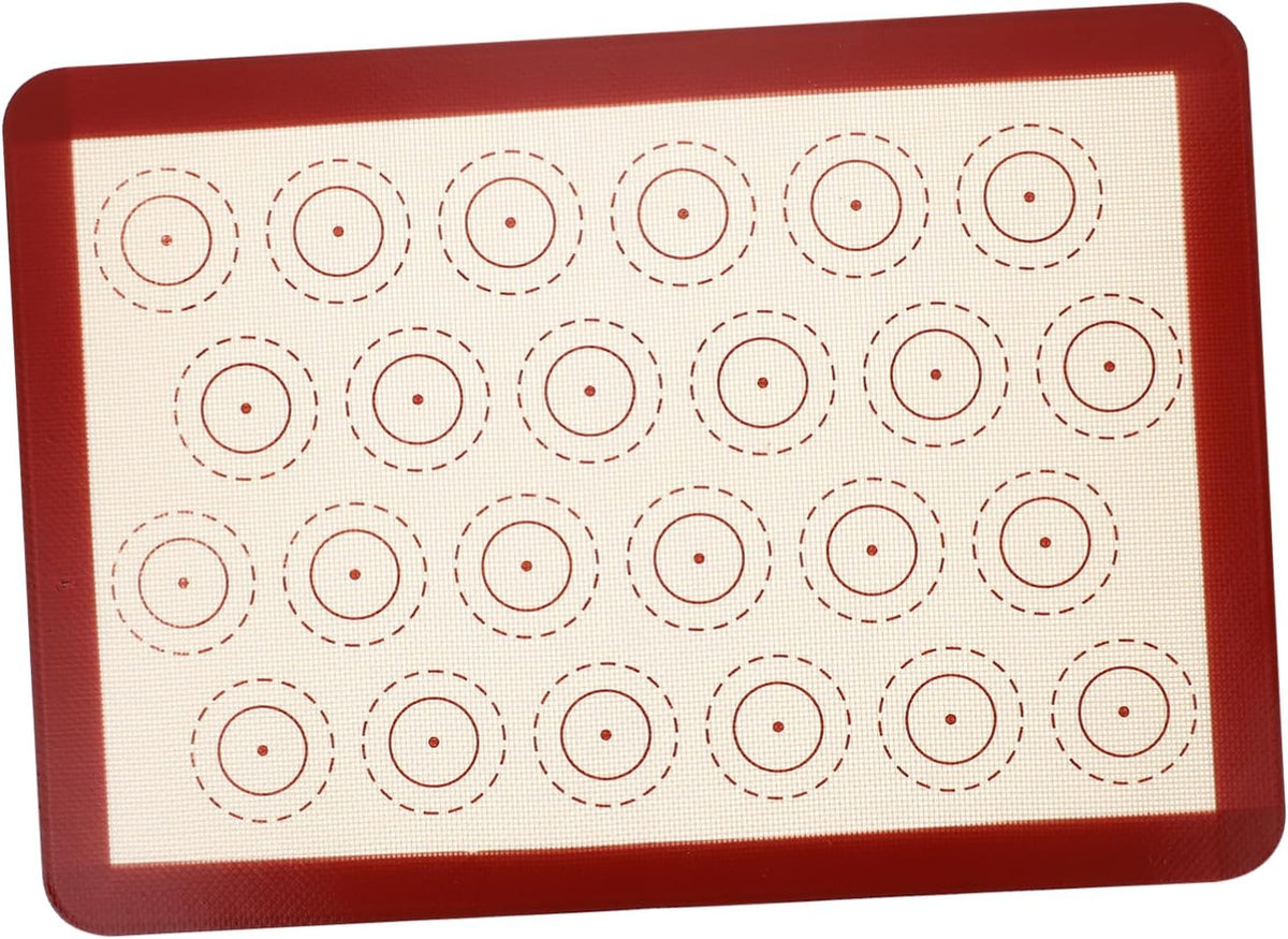 Silicone Baking Pad Reusable Non-stick Heat Resistant Easy to Clean Macaron Baking Mat Cake Baking Mat Pastry Accessory 1 Pack