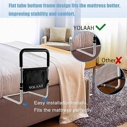 Bed Rail for Elderly Adults Safety - Bed Rails for Queen Bed,Height Adjustable Fall Prevention Guard for Seniors Fits King Size Full Twin Bed