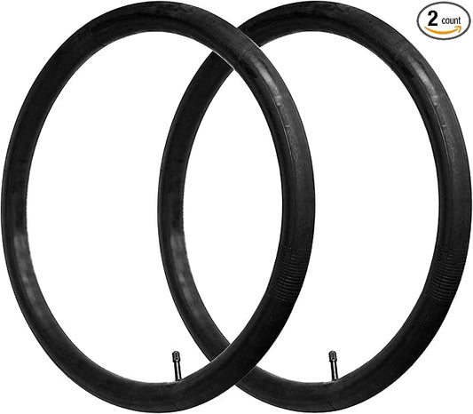 CALPALMY (2 Pack) 12"14"16"18"20"22"24"26"28" Kids Bike Inner Tubes Butyl Rubber Fit 1.75-2.125 with Schrader Valve - Compatible with Titan Racing Junior Range Kids Bike, RoadMountain Bike