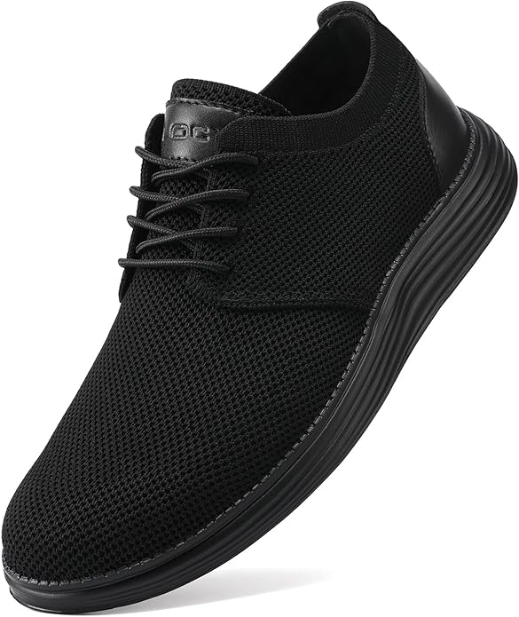 VILOCY Men's Fashion Dress Sneakers Casual Walking Shoes Business Oxfords Comfortable Breathable Lightweight Tennis