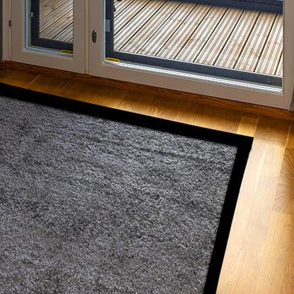 Floor Transition Strip Self Adhesive Flooring Threshold 2" Wide Rubber Transition Strip Vinyl Floor Flat Divider Strip Edge Trim Laminate Floor Gap Covering (20 Ft, Black)