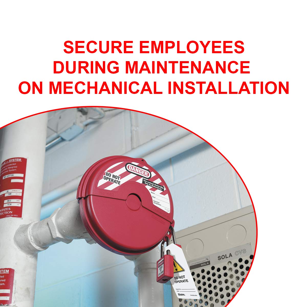 Master Lock 410BLU Lockout Tagout Safety Padlock with Key