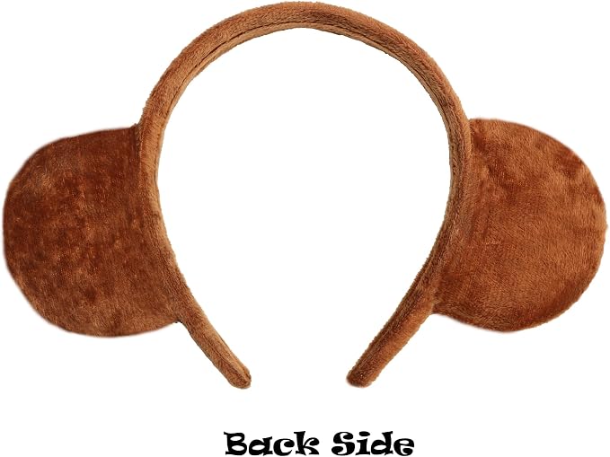 Tequise Monkey Ears Headband and Tail Set- Monkey Costume Accessory kit ( Not original box)