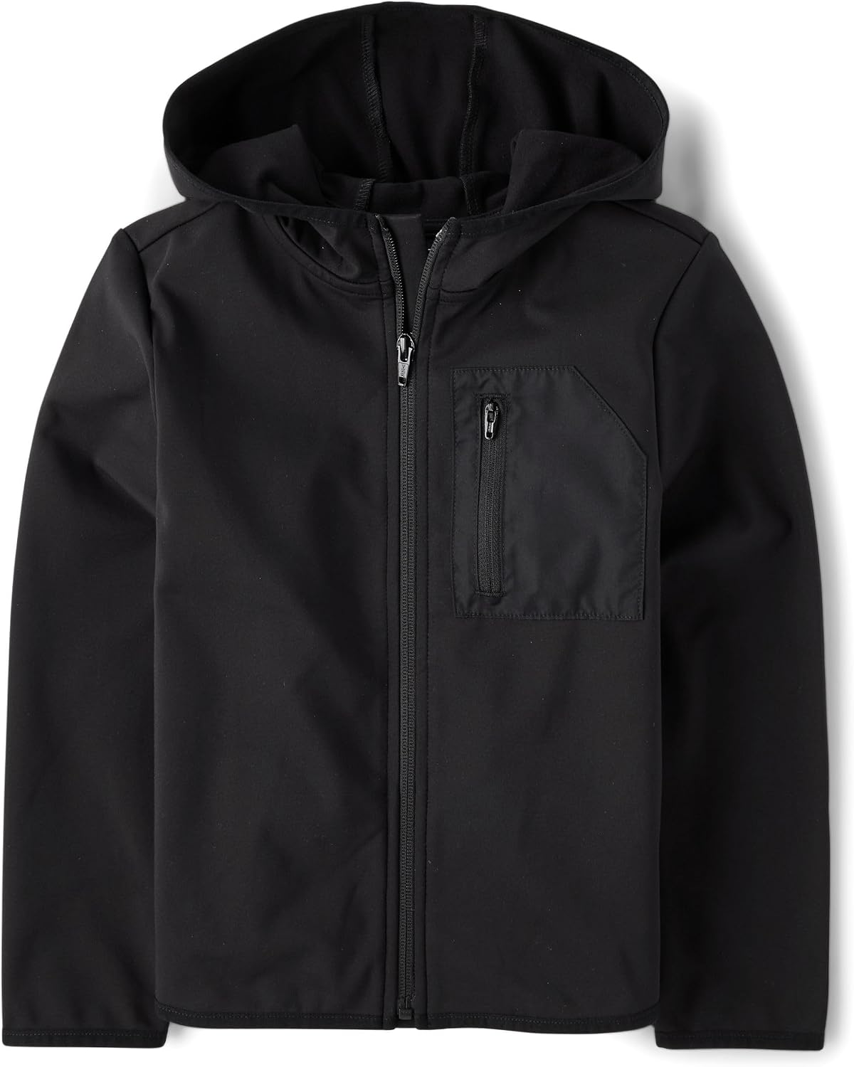 The Children's Place Boys' Soft Tech Hooded Full Zip Up Sweatshirt.