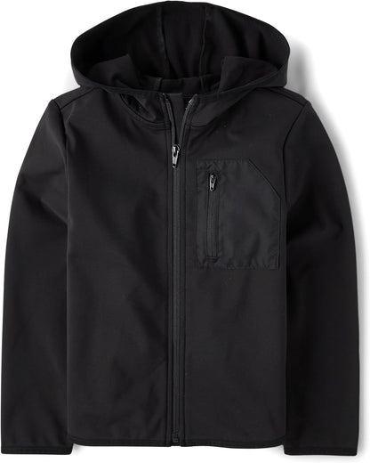 The Children's Place Boys' Soft Tech Hooded Full Zip Up Sweatshirt.