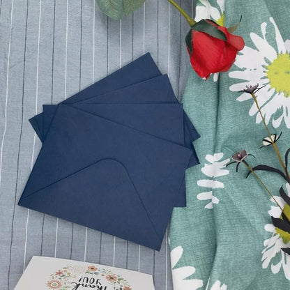 A7 Envelopes-100 Pack Navy Blue Envelopes 5x7 V Flap, Perfect for 5x7 Photo,5X7 Cards, Invitation, Wedding, Announcements, Baby Shower-5.25" x 7.25" (navy blue)