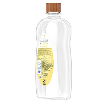 Johnson's Baby Oil, Mineral Oil Enriched with Shea  Cocoa Butter to Prevent Moisture Loss, Hypoallergenic, 20 fl. oz
