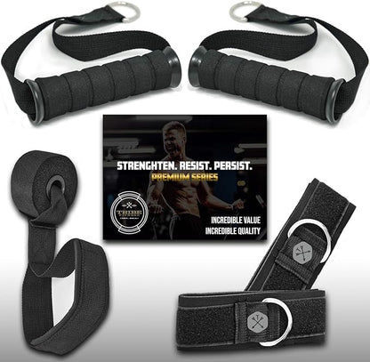 TRIBE Resistance Bands Set Weights for Exercises Bands for Men,Women with Workout Bands, Handles, Door Anchor, Ankle Straps, Carry Bag, Exercise eBook I Resistance Training, Fitness Equipment