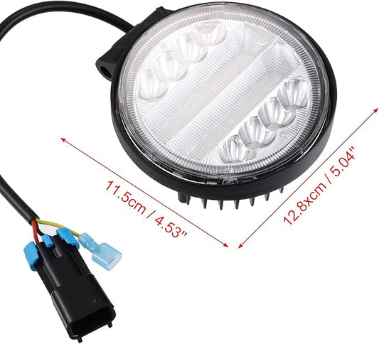 X AUTOHAUX 1 Set Backup Reverse Light Rear Round LED Light Kit White 6000K for Polaris for Ranger XP 1000 2018-2022 for Ranger Crew Cab 2019 UTV
