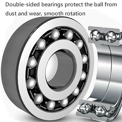 Hand Push Flatbed Wheels with Universal Wheels(Universal Wheel,6 inches)