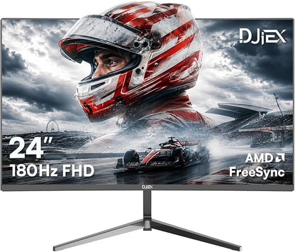 24 inch Monitor FHD 1920x1080p 180Hz Screen 99% sRGB Refresh Rate 3ms Home Office Gaming Computer Monitor Sync Visual Experience for Work & Play Support Wall Mount Install