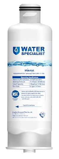 Waterspecialist DA97-17376B Replacement for Samsung HAF-QIN/EXP, HAF-QIN, RF28T5001SR, DA97-08006C, RS27T5200SR, RF28R7351SG, RF24R7201SR, RF27T5201SR, WS645A, Refrigerator Water Filter (1PC)