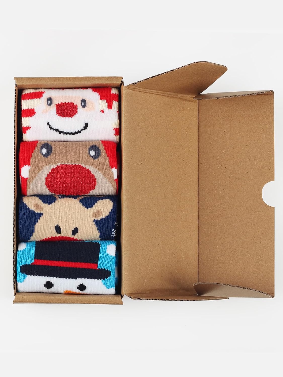 COTTON DAY 7 Days of the Week Gift Box Kids Girls Fashion Short Socks Cute Animal, Floral, Stars, Stripes & Polka Dots Design ( Size Small )