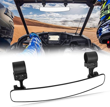16.5" Ultra View UTV RearView Mirrors with 1.75-2.0" Clamps Compatible with Polaris RZR 800 900 1000 Turbo, Can Am Maverick, Honda Pioneer Talon, Kawasaki SXS UTV Mirror - Fit Until 2024