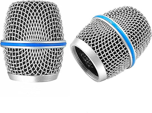 Microphone Replacement, Grille Compatible with Shure BETA87, BETA 87A, BETA 87C, Microphone Capsules, Microphone Ball Head Grille, Cartridge Components (2 Pack)