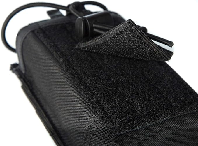Tactical Molle Radio Holster Holder Case Military Heavy Duty Pouch Bag for Two Ways Walkie Talkies Adjustable Storage with 1 Pack Patch