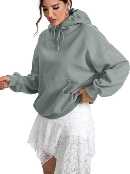 EasyGala Women's Oversized Fleece Hoodie with Pocket