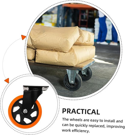 Ergonomic Inch Casters for Furniture Silent Rolling Compact Design Fits Laundry Racks Cabinets