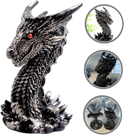 PRETYZOOM Dragon Centerpiece Resin Resin Sculpture Crystal Ball Display Stand Home Office Decor