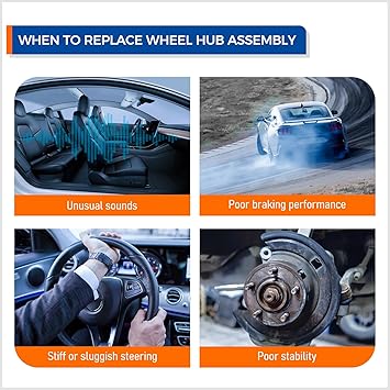 512256 Rear Wheel Bearing Hub Assembly Compatible with Acura CSX 2006-2010, Honda Civic EX, Si 2006-2011, 5Lugs