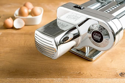 MARCATO Made in Italy Pastadrive 110V Electric Pasta Machine, Chrome Steel. Compatible with Atlas & Ampia Machines and Marga Mulino