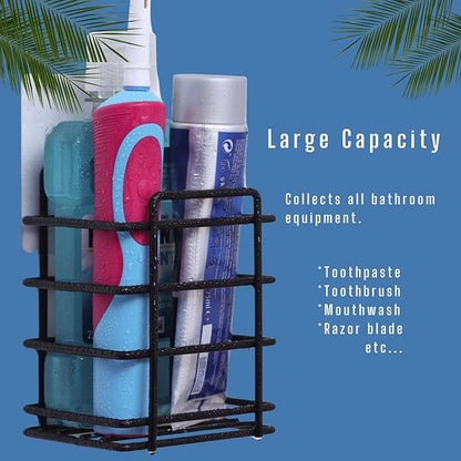 Shower Caddy Bathroom Organizers and Storage, Tile Shower Organizer 5 Pack Bathroom Set | Shower Storage Organizer Stainless Steel With Large Capacity (Set of 5), Black