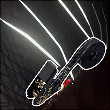 4m6m Cargo Bundling Strap Heavy-Duty Car  Truck Front Cargo Ratchet Strap with Metal Buckle Car Fixed Rope(M)