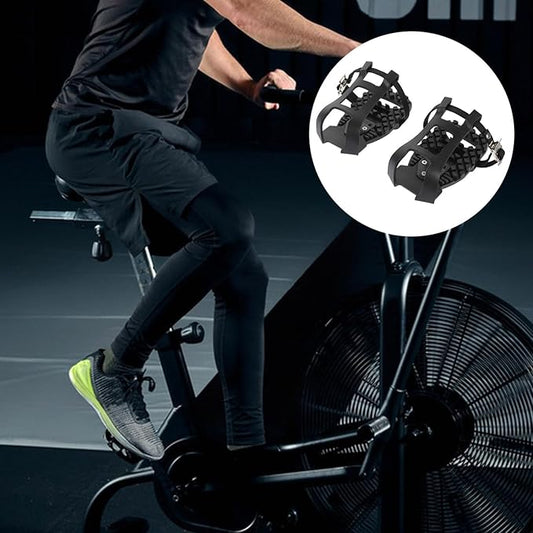 BESPORTBLE Toe Cage Adapters 1 Pair Toe Cages for Indoor Cycling Pedals Exercise Bicycle Pedals Adapters Fitness Bike Shoe Cage Bike Pedals Exercising Bike Pedals Black