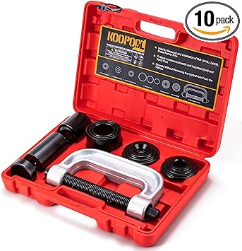 Ball Joint Press  U Joint Removal Tool Kit, Universal 4x4 Adapters Compatible with Cars, Trucks, SUVs, 10PCS