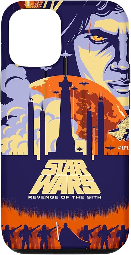 iPhone 1212 Pro Star Wars Revenge of the Sith Illustrated Movie Poster Case