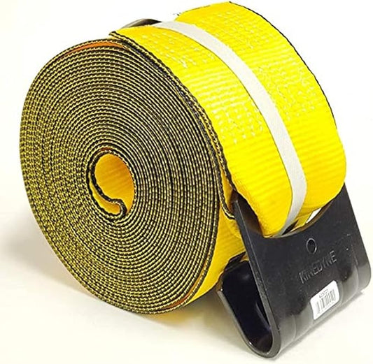 2X Kinedyne 423021 4" x30' Winch Strap 1021 Flat Hook 5400lb for Flatbed Trailer Truck