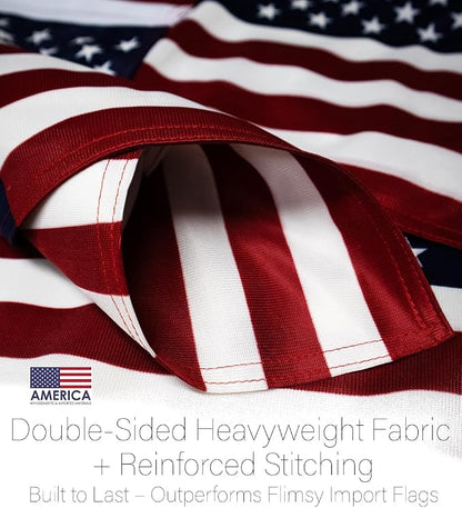 American Flag For Car Window With Clip Pole Mount Truck Rod Auto Accessories Decorations For 4th Of July 911 USA Poster Sign Sports Fans Gift Patriotic Decor