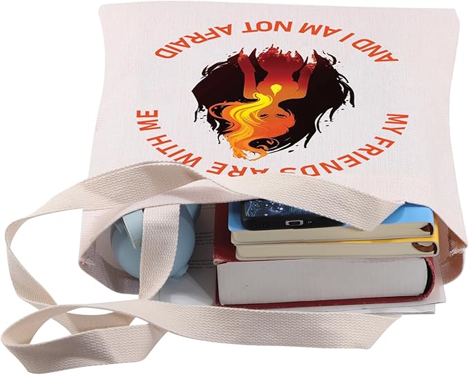BDPWSS Crescent City Gifts My Friends Are With Me And I Am Not Afraid BFF Tote Bag House Of Earth And Blood Inspired Gift