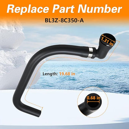 Engine Coolant Reservoir Hose, Coolant Overflow Hose Compatible with Ford F150 Lobo Lincoln Mark LT 2011-2014 Replace#: BL3Z-8C350-A
