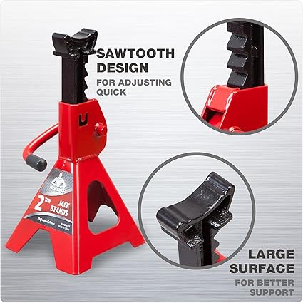 Jack Stands Low Profile 2 Ton(4400 LBs) Lifting Car Stand, Fit Use for Cars Automotive Small Vehicles, 2 Pack