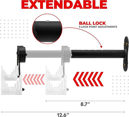 PRO BIKE TOOL Bike Wall Mount - Horizontal Indoor Bike Rack for 1 Bicycle - Bike Rack for Garage - Safe and Secure Bike Hook for Road, Mountain or Hybrid Bikes - Bike Hanger, Bicycle Storage - White
