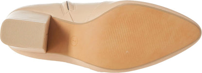 Essentials Women's Fitted Stretch Ankle Boots with Block Heel.